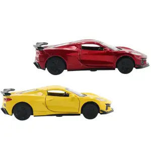 Автомодель CHEVROLET CORVETTE C8 Z06 2024 (желтый, красный) TechnoDrive (250310)