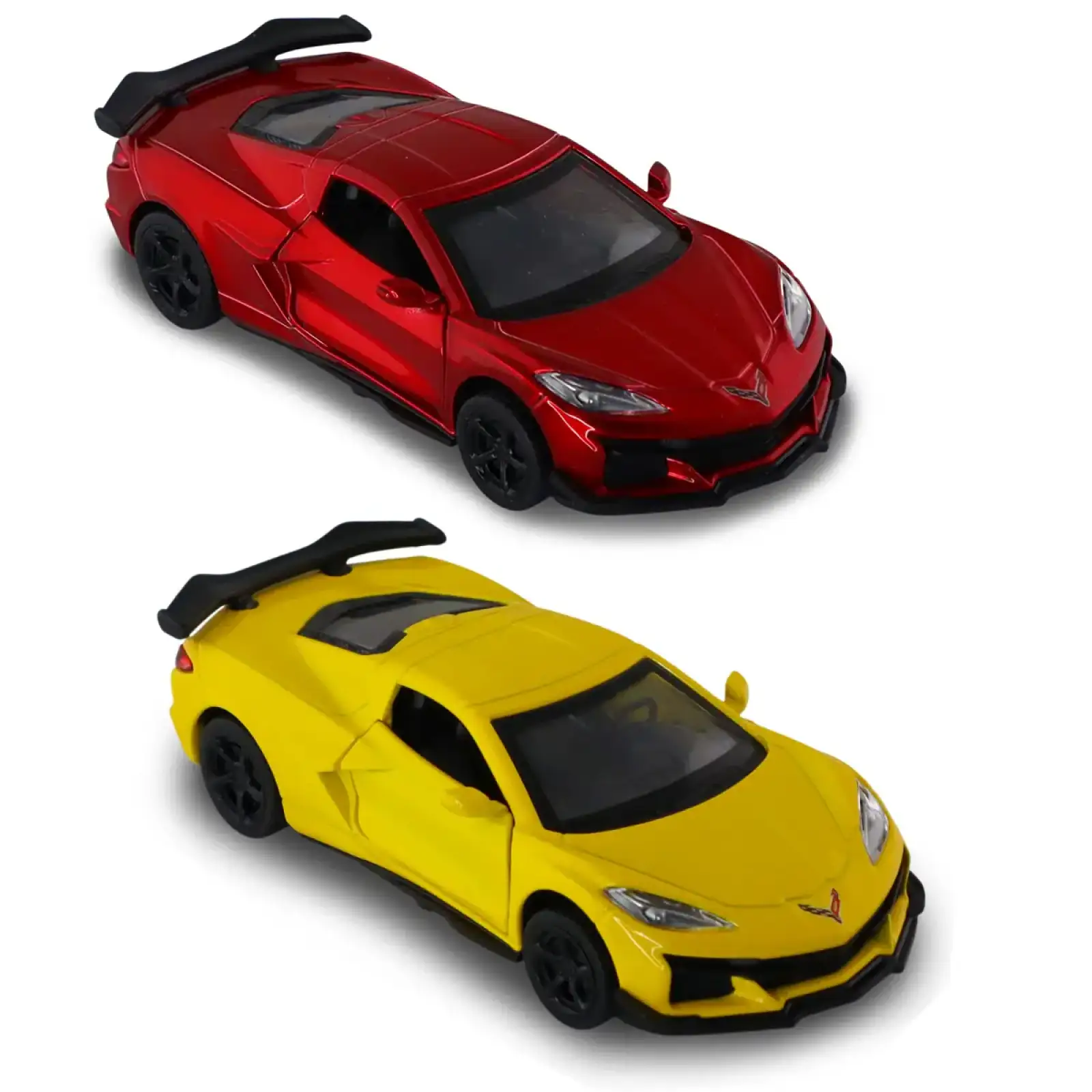 Автомодель CHEVROLET CORVETTE C8 Z06 2024 (желтый, красный) TechnoDrive (250310)