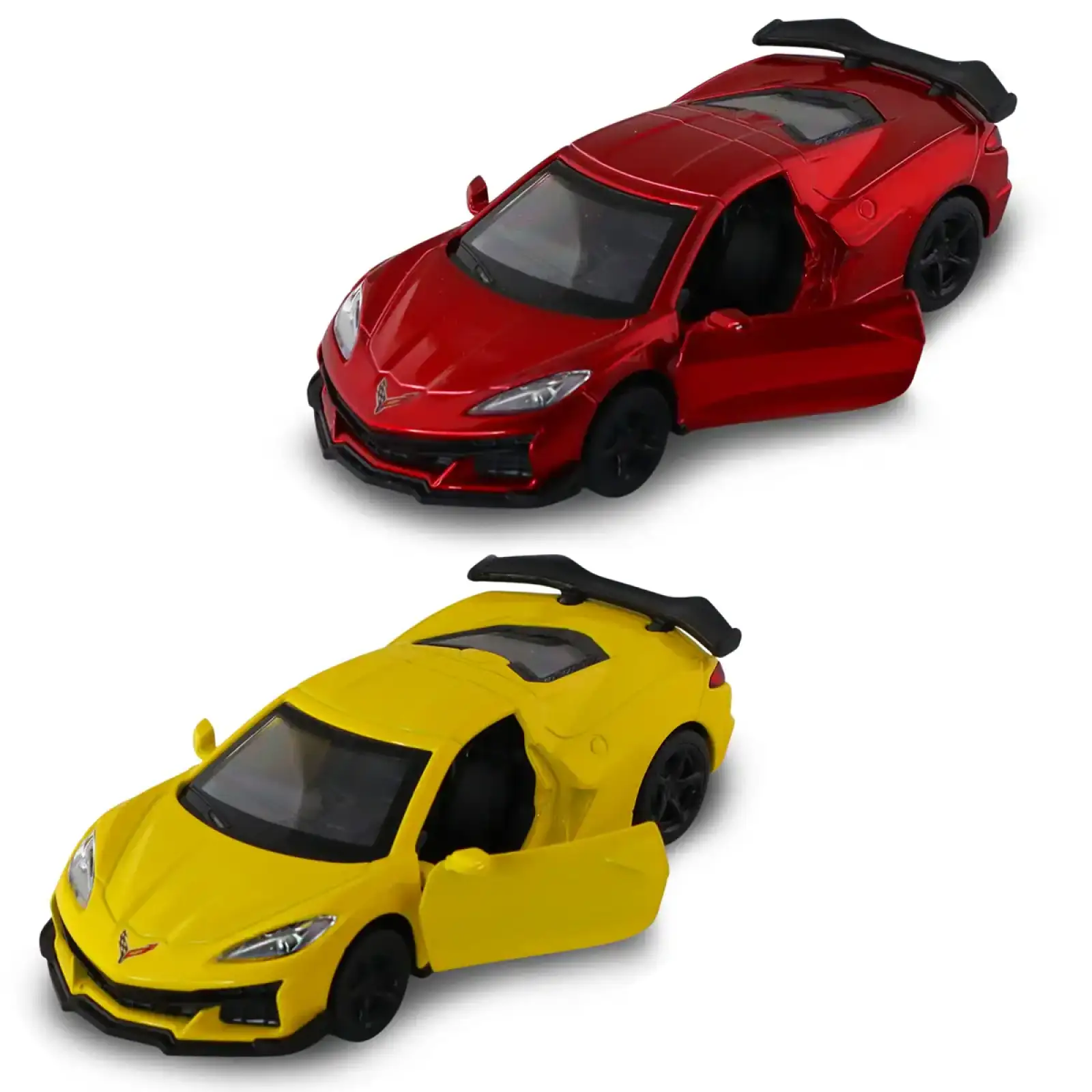 Автомодель CHEVROLET CORVETTE C8 Z06 2024 (желтый, красный) TechnoDrive (250310)
