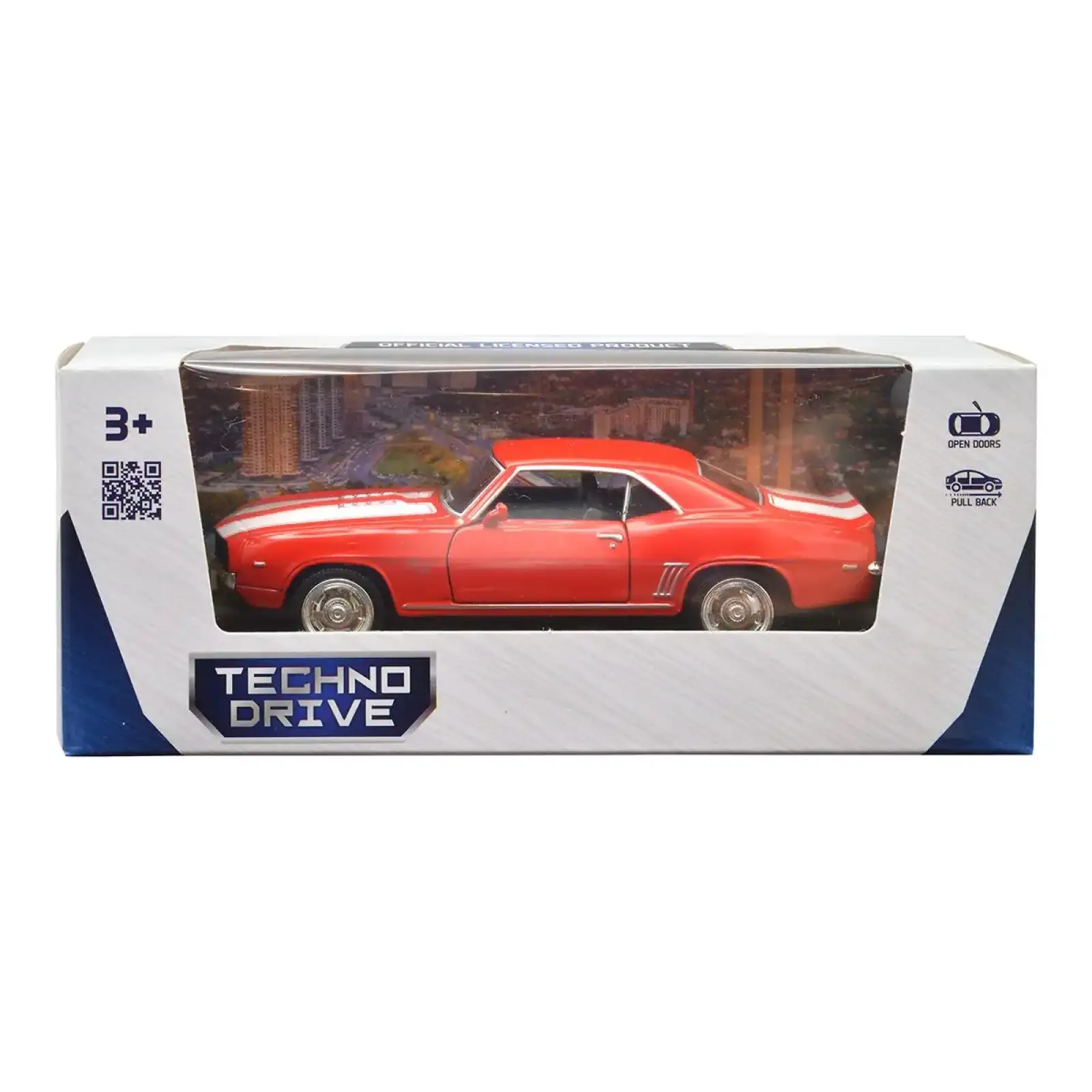 Автомодель CHEVROLET CAMARO 1969 (красный) TechnoDrive (250336U)