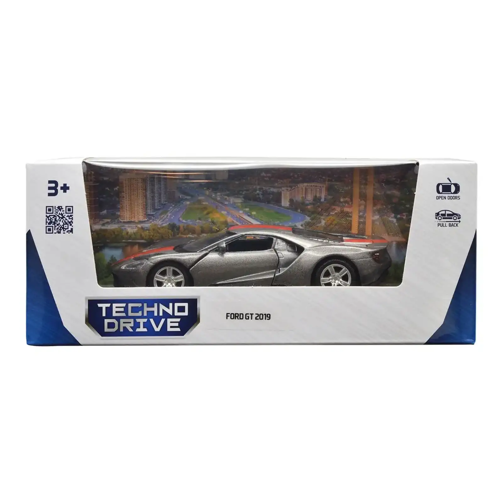 Автомодель - FORD GT 2019 (сірий) TechnoDrive (250338U)