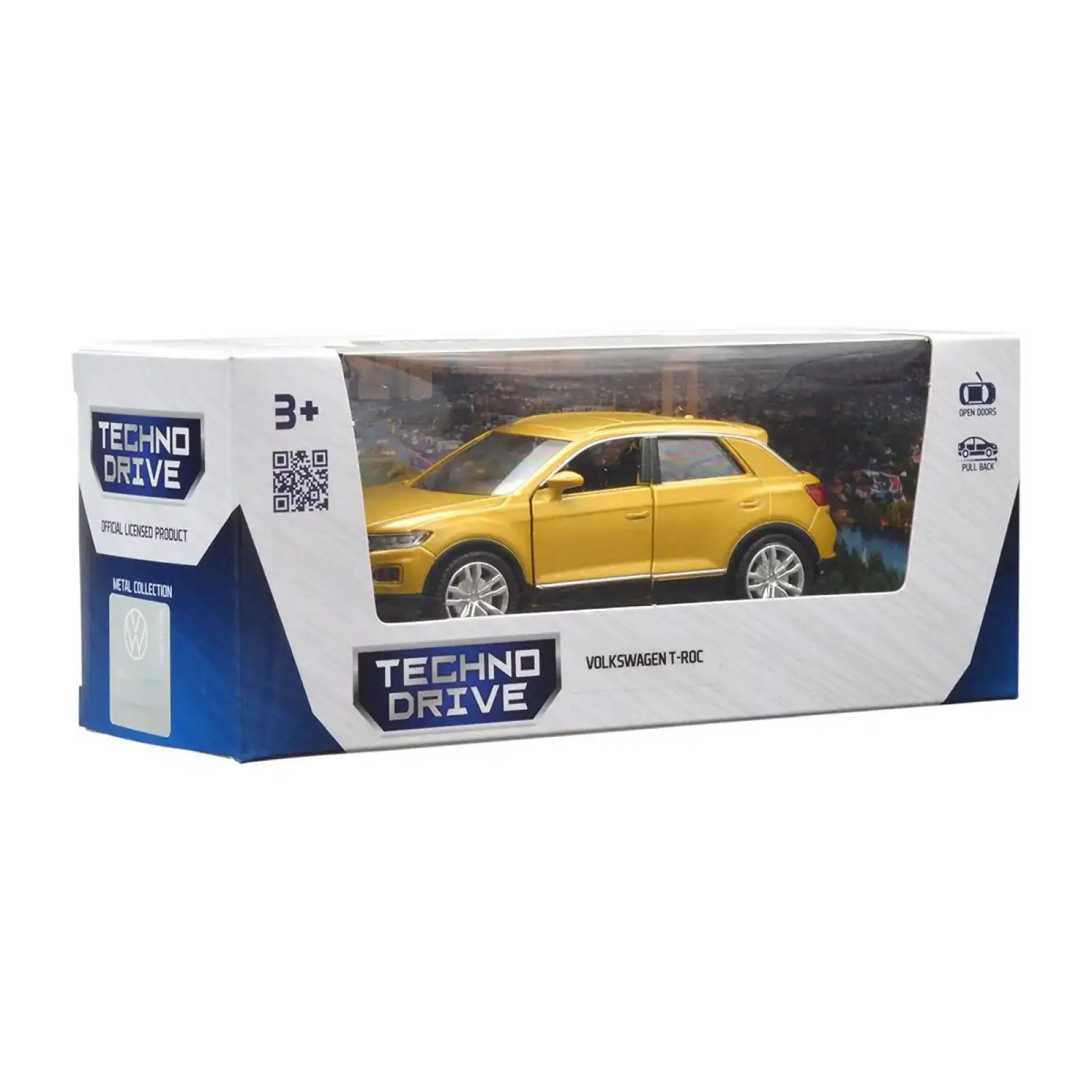 Автомодель - VOLKSWAGEN T-ROC 2017 (золотий) TechnoDrive (250345U)