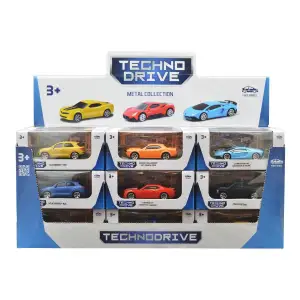 Автомодели - МИНИ-МОДЕЛИ В ДИСПЛЕЕ (ассорти, ассорт. B, 1:64) TechnoDrive (250349U)