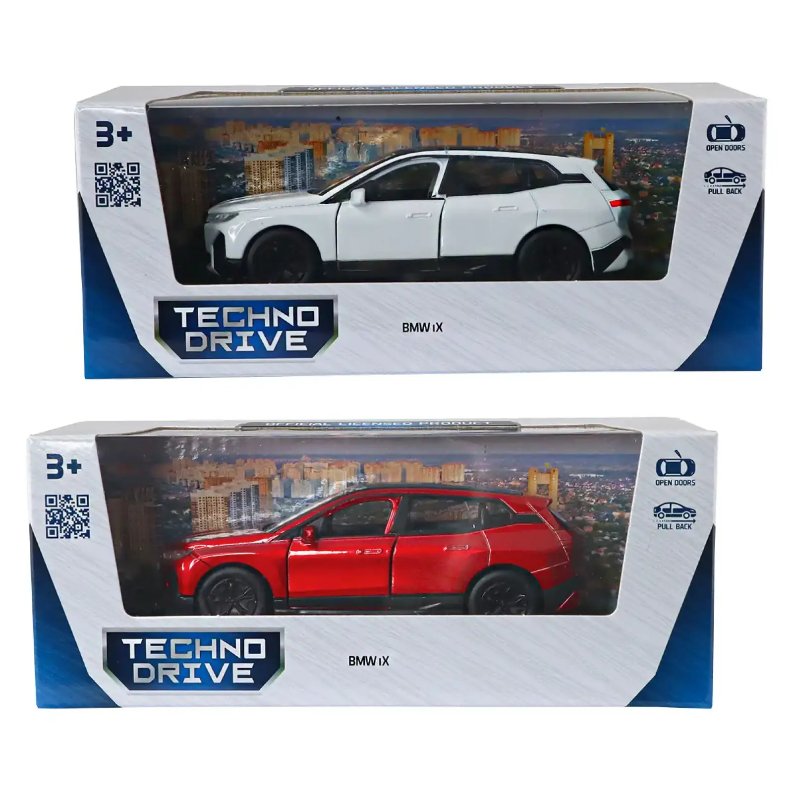 Автомодель BMW iX (красный, белый) TechnoDrive (250380W)