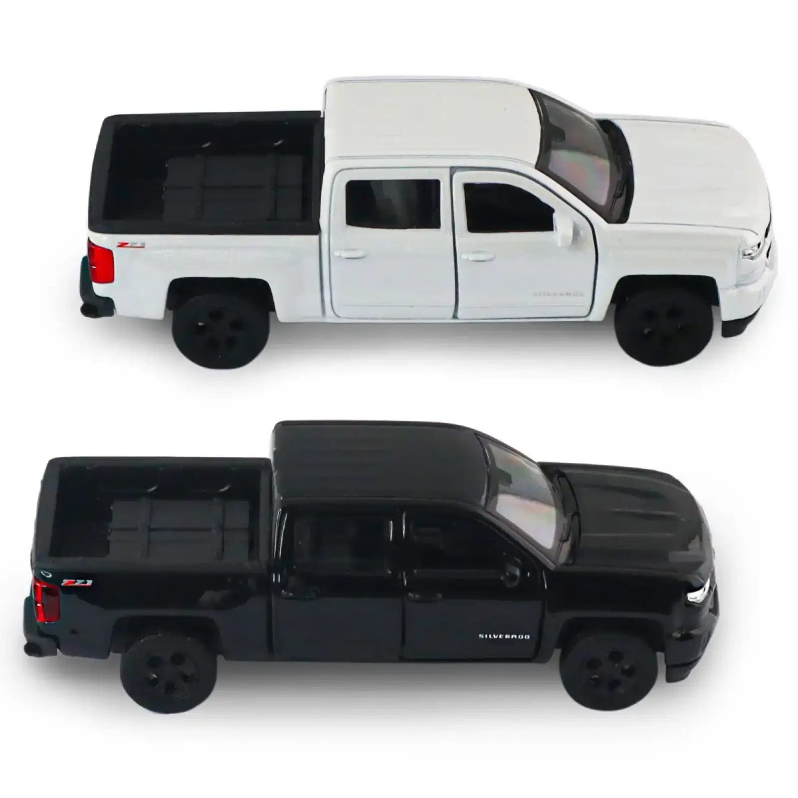 Автомодель CHEVROLET SILVERADO 2017 (перламутрово-белый, черный) TechnoDrive (250381W)
