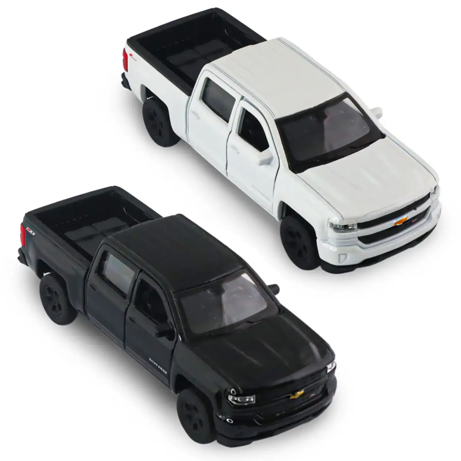 Автомодель CHEVROLET SILVERADO 2017 (перламутрово-белый, черный) TechnoDrive (250381W)