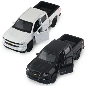 Автомодель CHEVROLET SILVERADO 2017 (перламутрово-белый, черный) TechnoDrive (250381W)