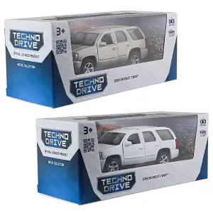 Автомодель CHEVROLET TAHOE 2008 (белый, серый) TechnoDrive (250382W)