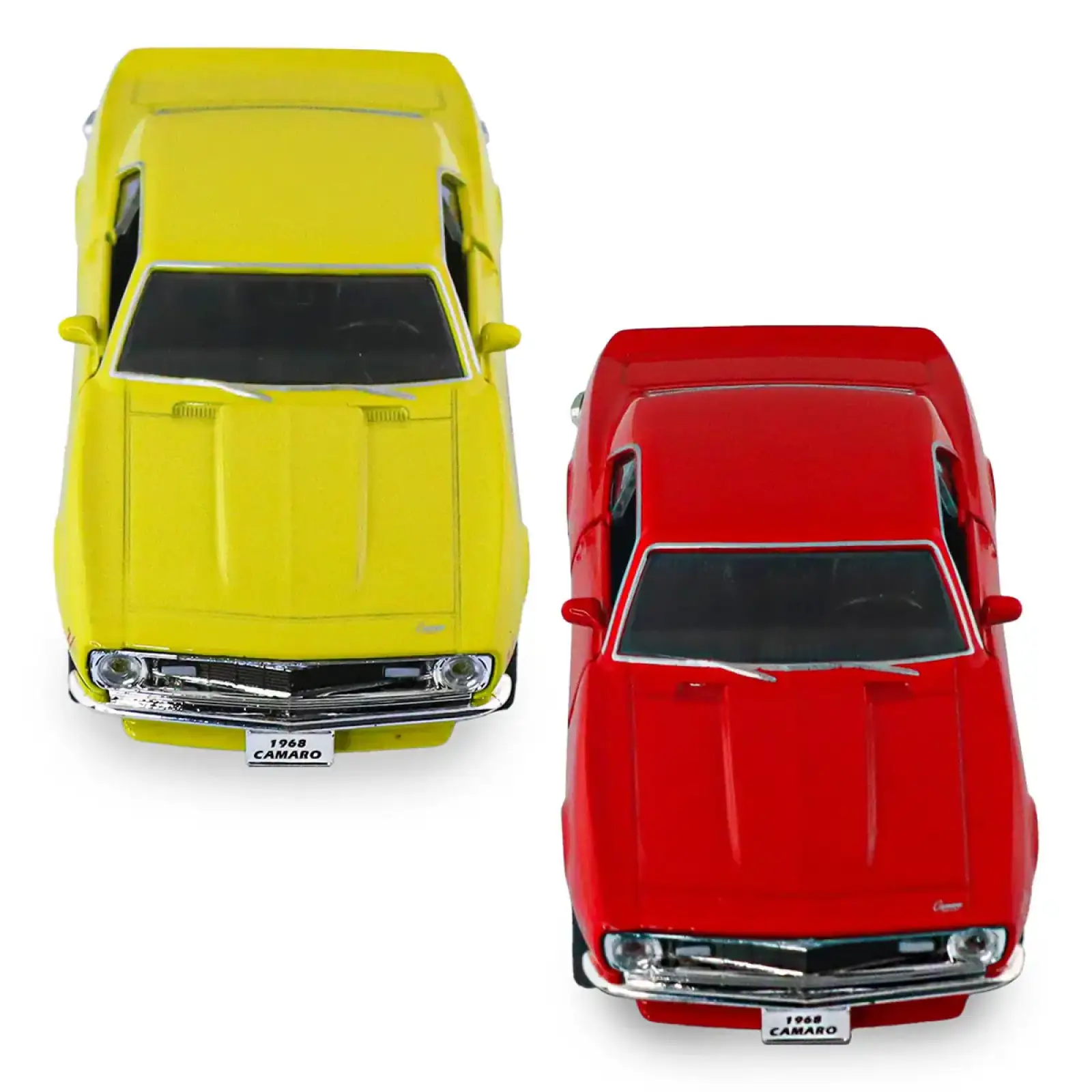 Автомодель - CHEVROLET CAMARO Z28 1968 (червоний, жовтий) TechnoDrive (250384W)