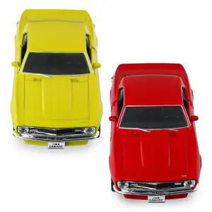 Автомодель - CHEVROLET CAMARO Z28 1968 (червоний, жовтий) TechnoDrive (250384W)