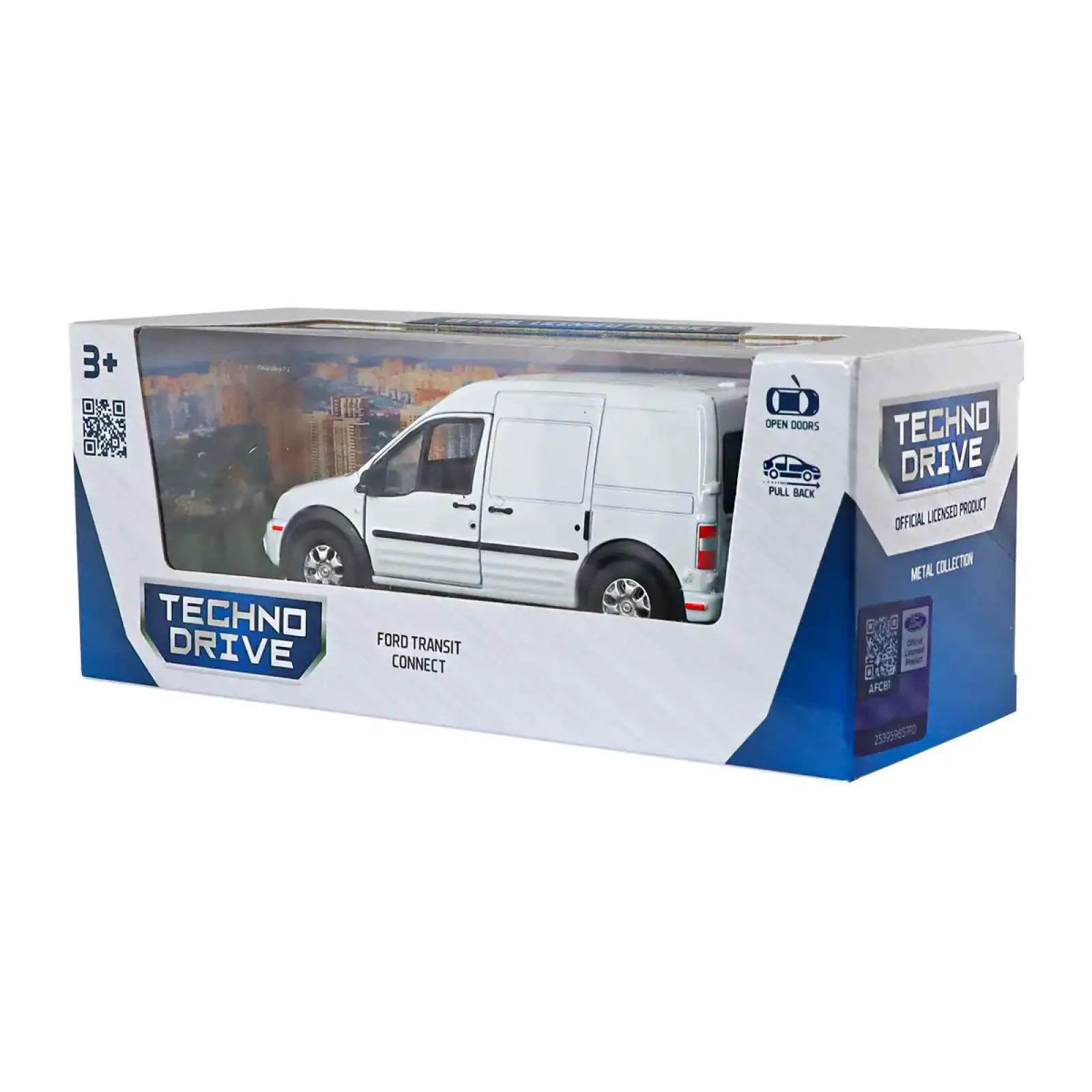 Автомодель FORD TRANSIT CONNECT (белый) TechnoDrive (250386W)