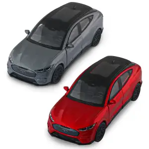 Автомодель FORD MUSTANG MACH-E GT 2023 (красный, серебристо-серый) TechnoDrive (250387W)