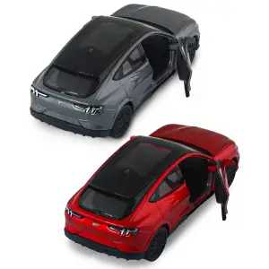 Автомодель FORD MUSTANG MACH-E GT 2023 (красный, серебристо-серый) TechnoDrive (250387W)