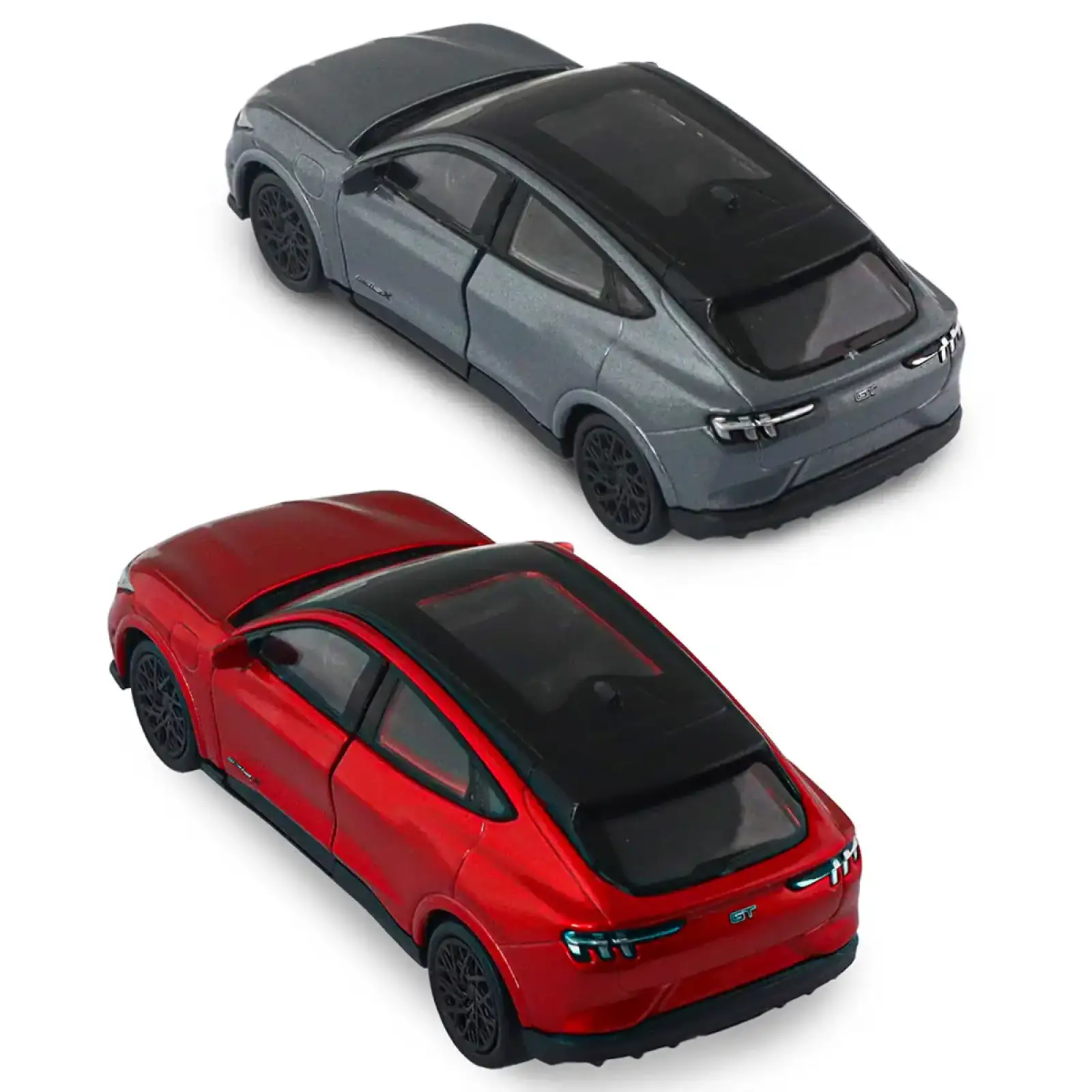Автомодель FORD MUSTANG MACH-E GT 2023 (красный, серебристо-серый) TechnoDrive (250387W)