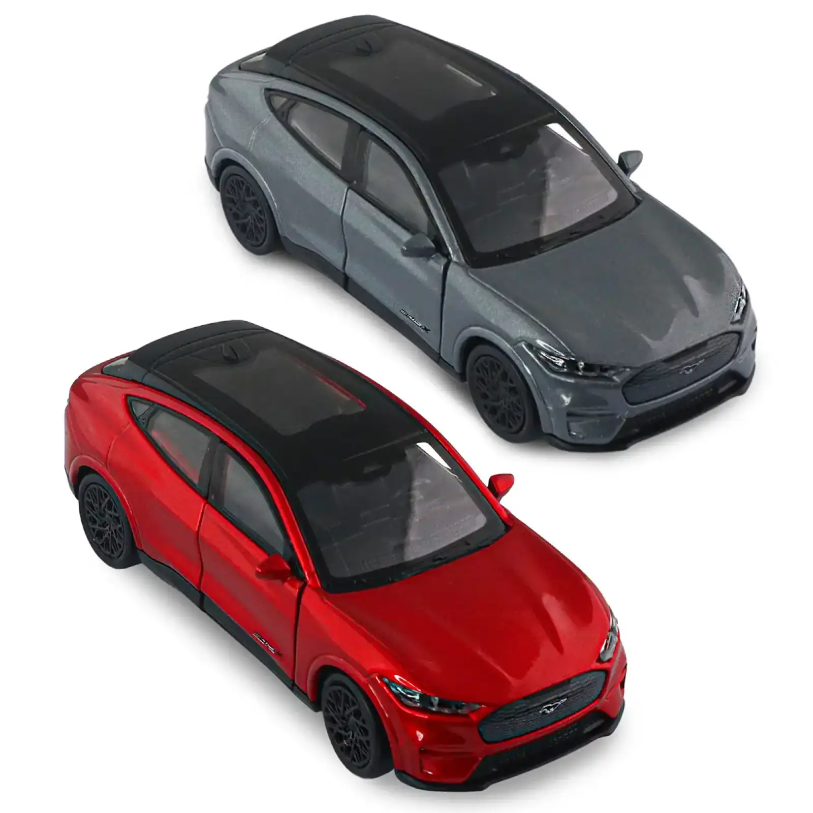 Автомодель FORD MUSTANG MACH-E GT 2023 (красный, серебристо-серый) TechnoDrive (250387W)