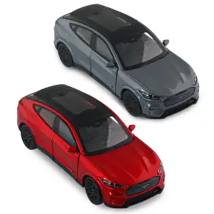 Автомодель FORD MUSTANG MACH-E GT 2023 (красный, серебристо-серый) TechnoDrive (250387W)