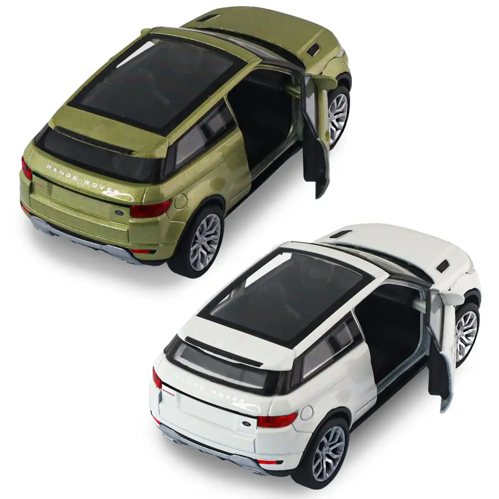 Автомодель LAND ROVER RANGE ROVER EVOQUE (белый, зеленый) TechnoDrive (250388W)