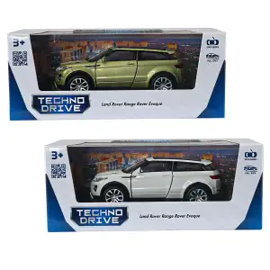 Автомодель LAND ROVER RANGE ROVER EVOQUE (белый, зеленый) TechnoDrive (250388W)