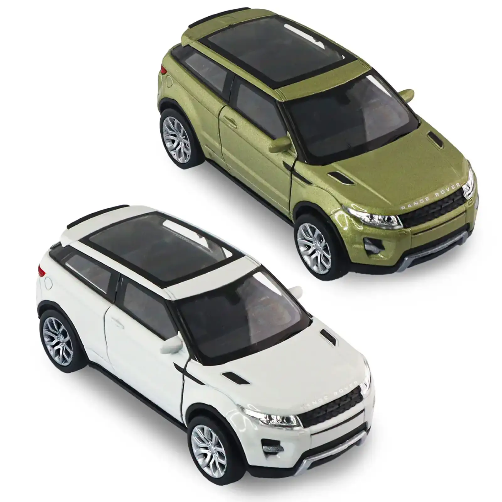 Автомодель LAND ROVER RANGE ROVER EVOQUE (белый, зеленый) TechnoDrive (250388W)