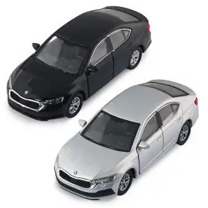Автомодель - SKODA OCTAVIA (черный, серебристый) TechnoDrive (250389W)