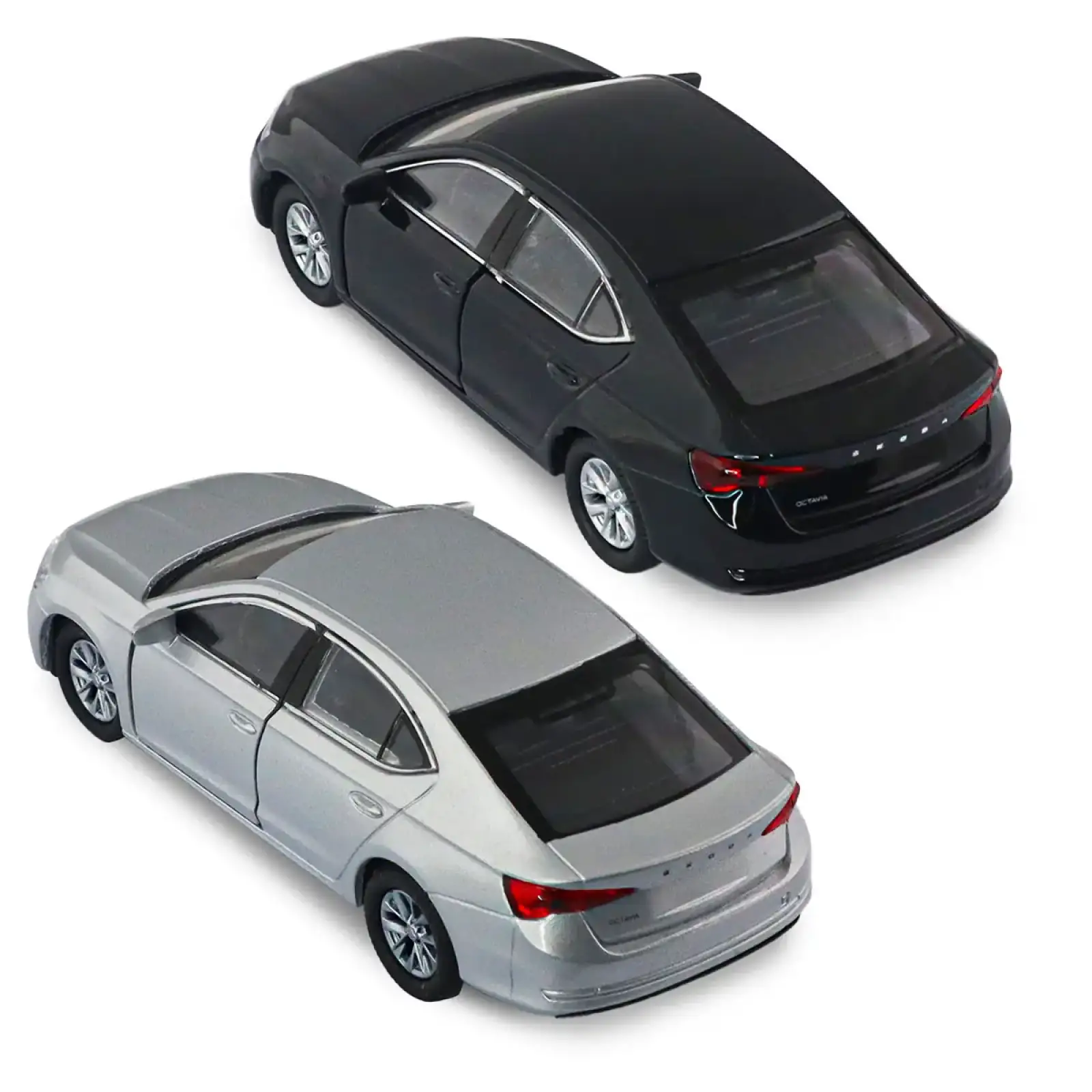 Автомодель - SKODA OCTAVIA (черный, серебристый) TechnoDrive (250389W)