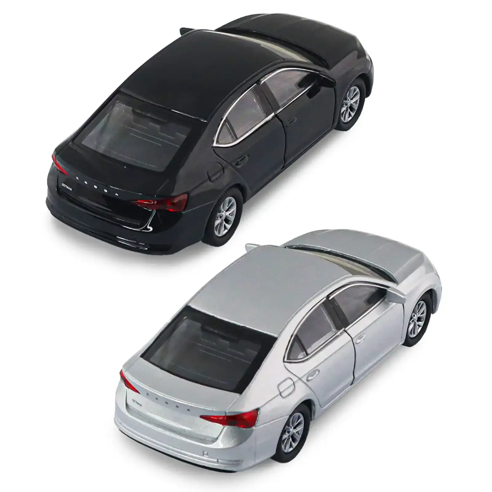 Автомодель - SKODA OCTAVIA (черный, серебристый) TechnoDrive (250389W)