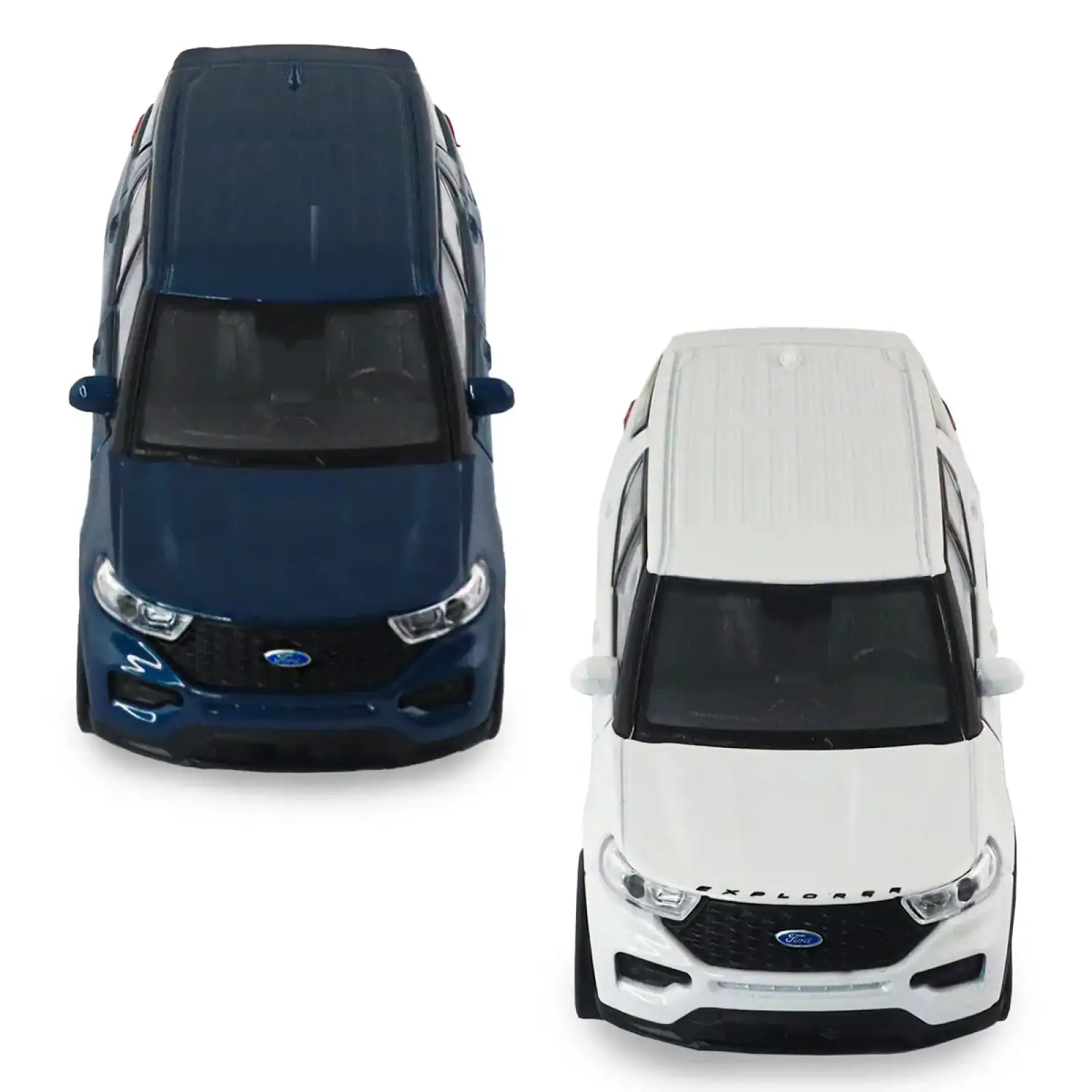 Автомодель FORD EXPLORER 2023 (перламутрово-белый, голубой металлик) TechnoDrive (250392W)