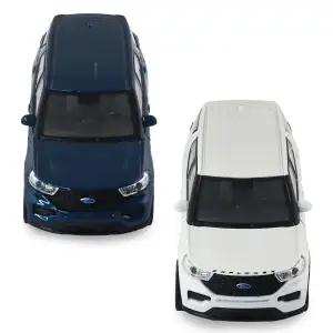 Автомодель FORD EXPLORER 2023 (перламутрово-белый, голубой металлик) TechnoDrive (250392W)