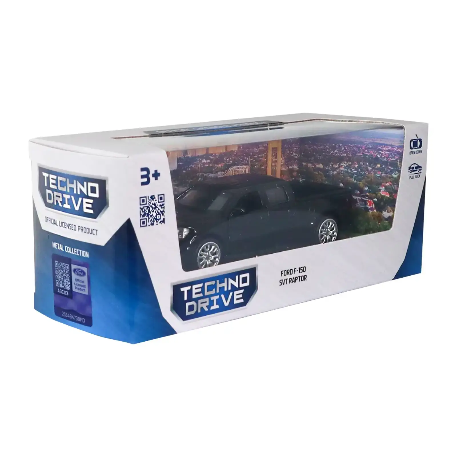 Автомодель FORD F-150 SVT RAPTOR (черный) TechnoDrive (250398)