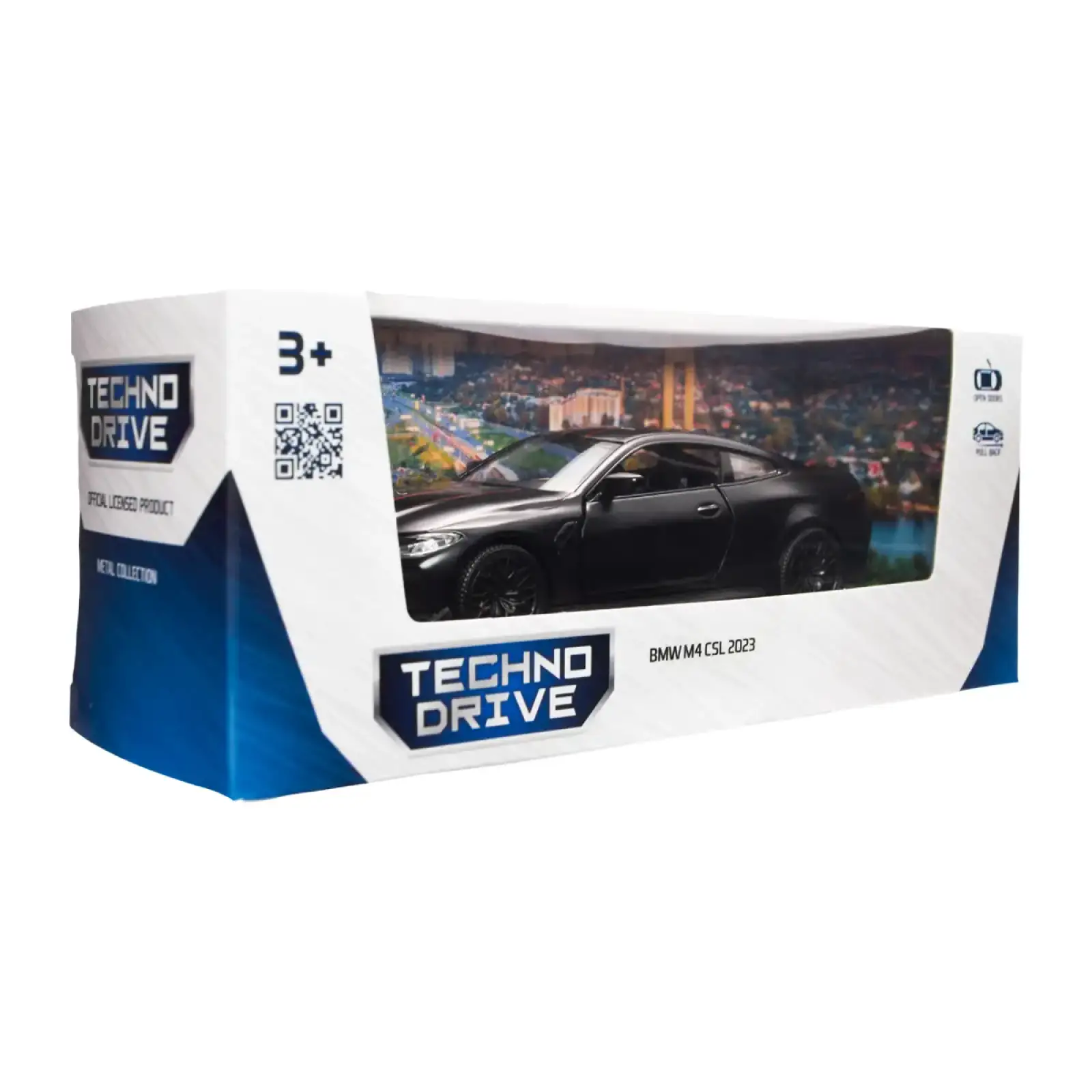 Автомодель BMW M4 CSL 2023 (черный) TechnoDrive (250435U)