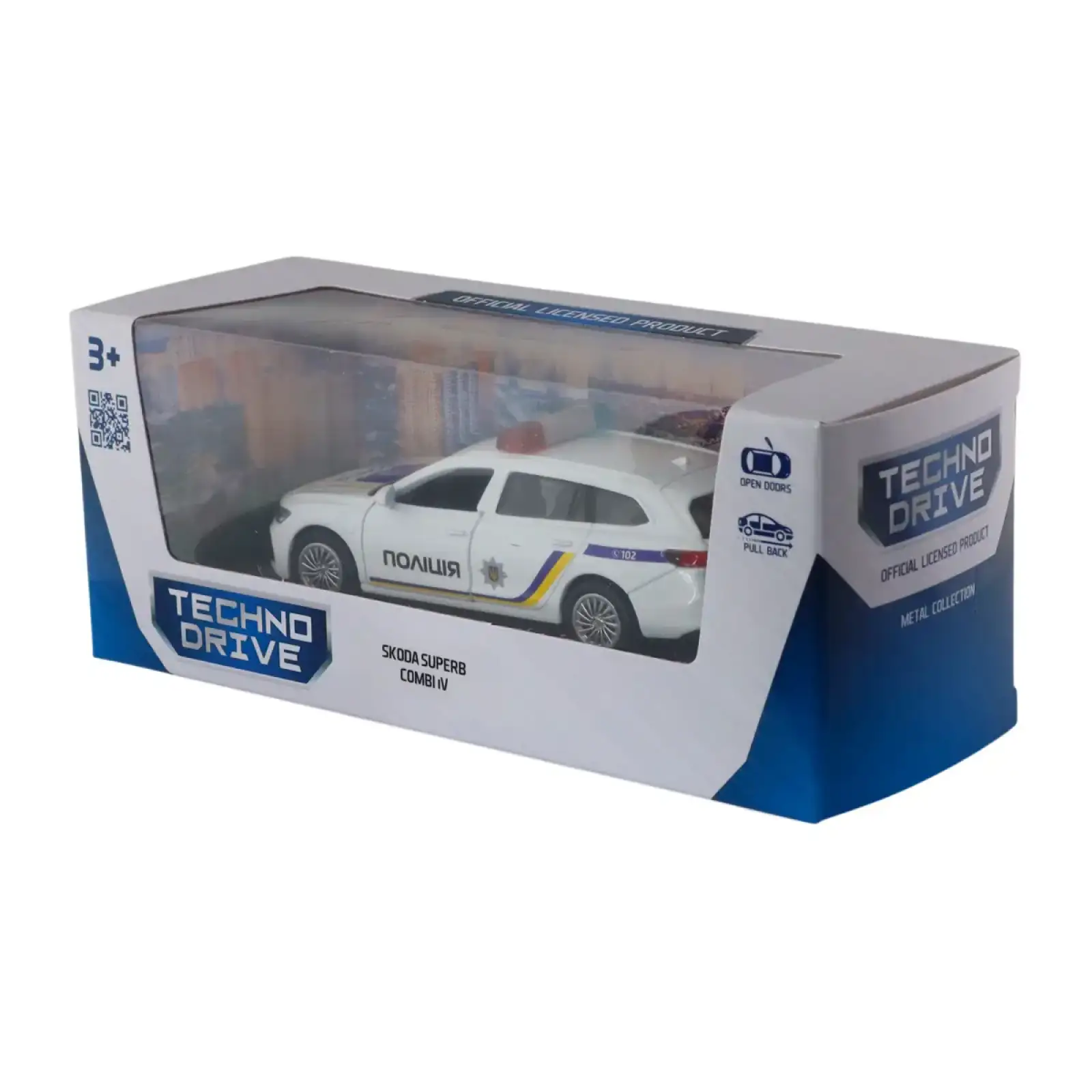Автомодель SKODA SUPERB COMBI iV ПОЛИЦИЯ TechnoDrive (250947)
