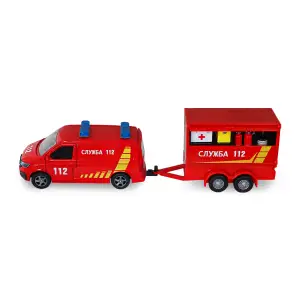 Игровой набор - VOLKSWAGEN СЛУЖБА 112 (с прицепом) TechnoDrive (520322.270)