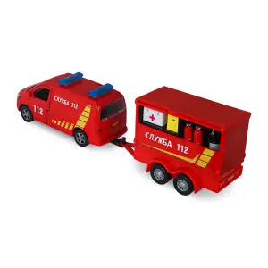 Игровой набор - VOLKSWAGEN СЛУЖБА 112 (с прицепом) TechnoDrive (520322.270)