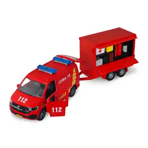 Игровой набор - VOLKSWAGEN СЛУЖБА 112 (с прицепом) TechnoDrive (520322.270)