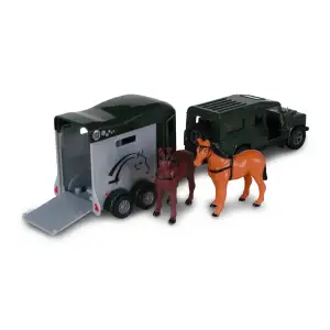Игровой набор - LAND ROVER (с прицепом и фигурками лошадей) TechnoDrive (520460.270)