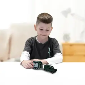 Игровой набор - LAND ROVER (с прицепом и фигурками лошадей) TechnoDrive (520460.270)