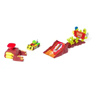 Игровой набор T-RACERS – ПРЫЖОК ОРЛА (машинка-конструктор, гонщик, аксесс.) (PTRSD014IN01)