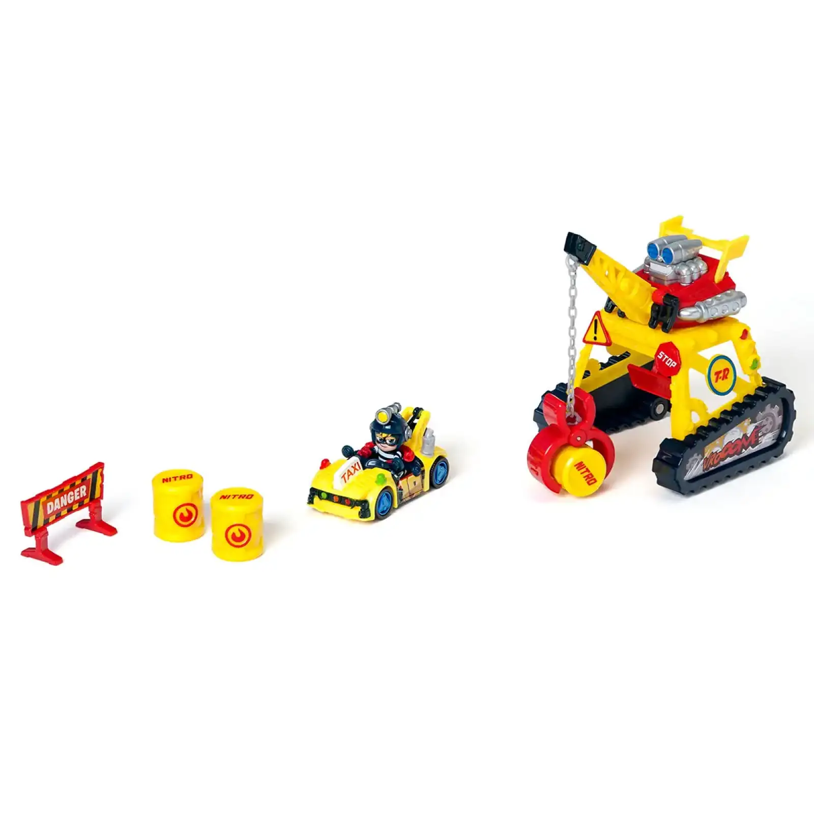 Игровой набор T-RACERS – ТУРБОКРАН (машинка-конструктор, гонщик, аксесс.) (PTRSD014IN11)