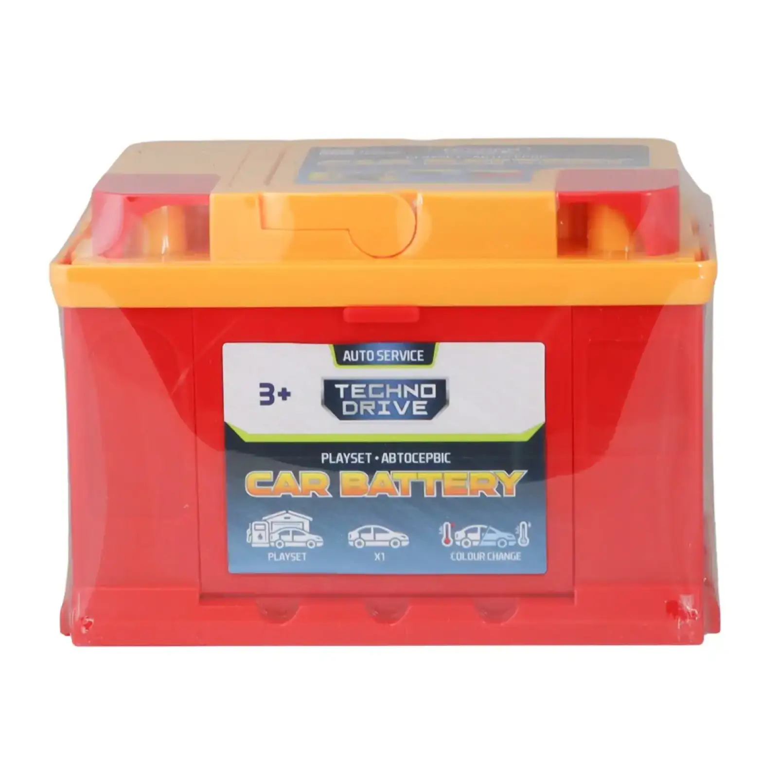 Ігровий набір CAR BATTERY - АВТОСЕРВІС З МІНІМОДЕЛЛЮ ЗМІНИ КОЛІР (в асорт.) TechnoDrive (SK-121SKS)