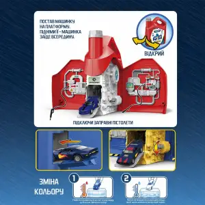 Ігровий набір ENGINE OIL - АВТОСЕРВІС З МІНІМОДЕЛЛЮ ЗМІНИ КОЛІР (в асорт.) TechnoDrive (SK-122SKS)