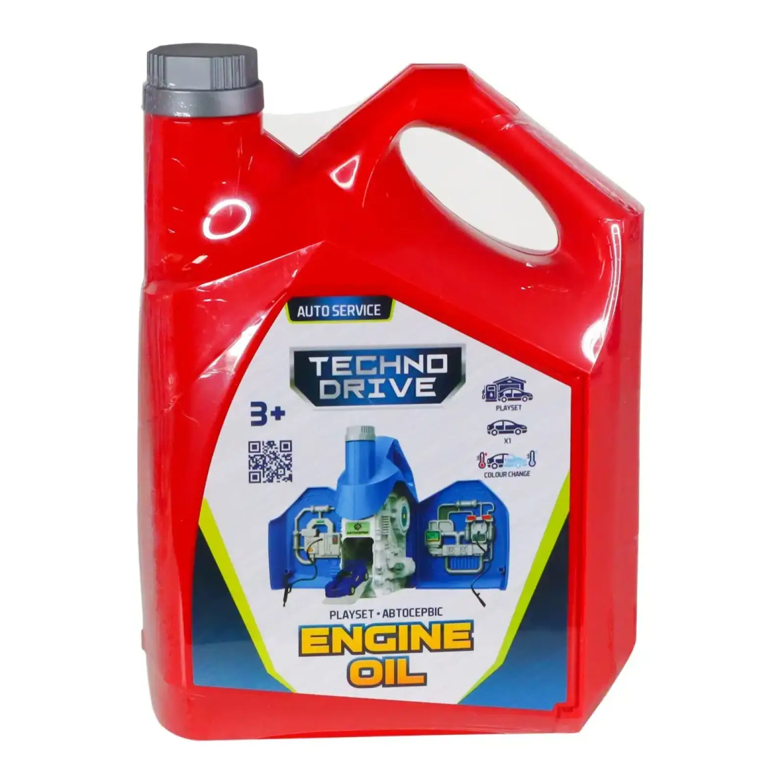 Ігровий набір ENGINE OIL - АВТОСЕРВІС З МІНІМОДЕЛЛЮ ЗМІНИ КОЛІР (в асорт.) TechnoDrive (SK-122SKS)