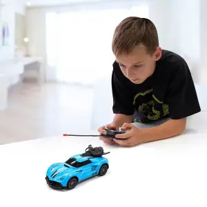 Автомобіль Spray Car на р/к – Sport (блакитний, 1:24, світло, вихлопна пара) Sulong Toys (SL-354RHBL)