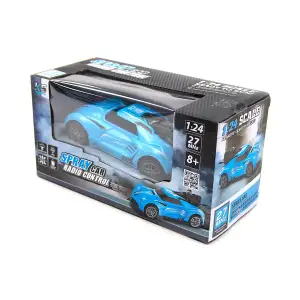 Автомобіль Spray Car на р/к – Sport (блакитний, 1:24, світло, вихлопна пара) Sulong Toys (SL-354RHBL)