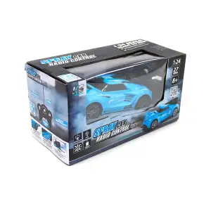 Автомобіль Spray Car на р/к – Sport (блакитний, 1:24, світло, вихлопна пара) Sulong Toys (SL-354RHBL)