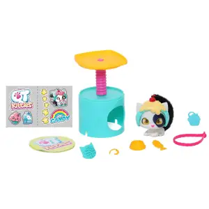 Ігровий набір QT KITTIES – КОШЕНЯ КЕНДІ (фігурка, будиночок, аксесуари) (450001-2)