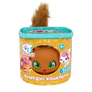 Игровой набор QT KITTIES - КОТЕНОК ДЖИНДЖЕР (фигурка, домик, аксессуары) (450001-5)