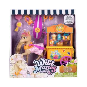 Игровой набор WILD MANES - ПЛЯЖНЫЙ ОТДЫХ ЛОШАДКИ БЭЙЛИ (тележка, аксесс.) (723304)