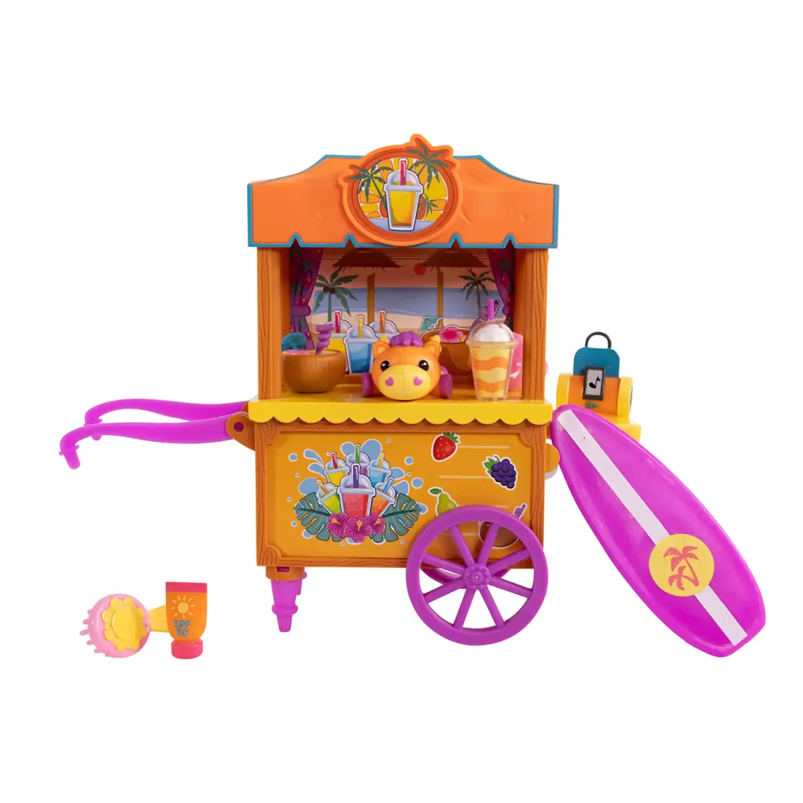 Игровой набор WILD MANES - ПЛЯЖНЫЙ ОТДЫХ ЛОШАДКИ БЭЙЛИ (тележка, аксесс.) (723304)