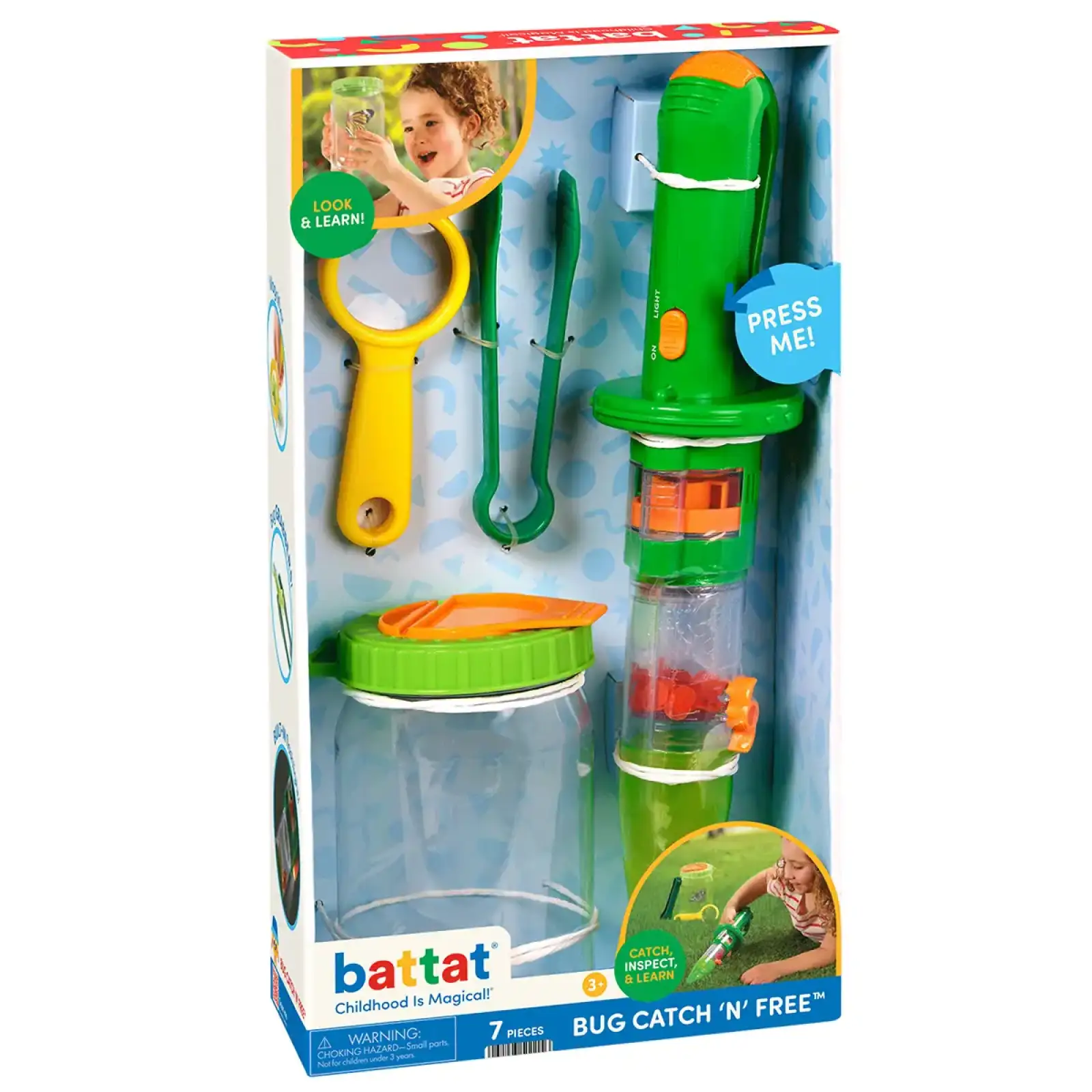 Игровой набор – МИР НАСЕКОМЫХ: ПОЙМАЙ И ОТПУСТИ Battat Lite (BT1871Z)