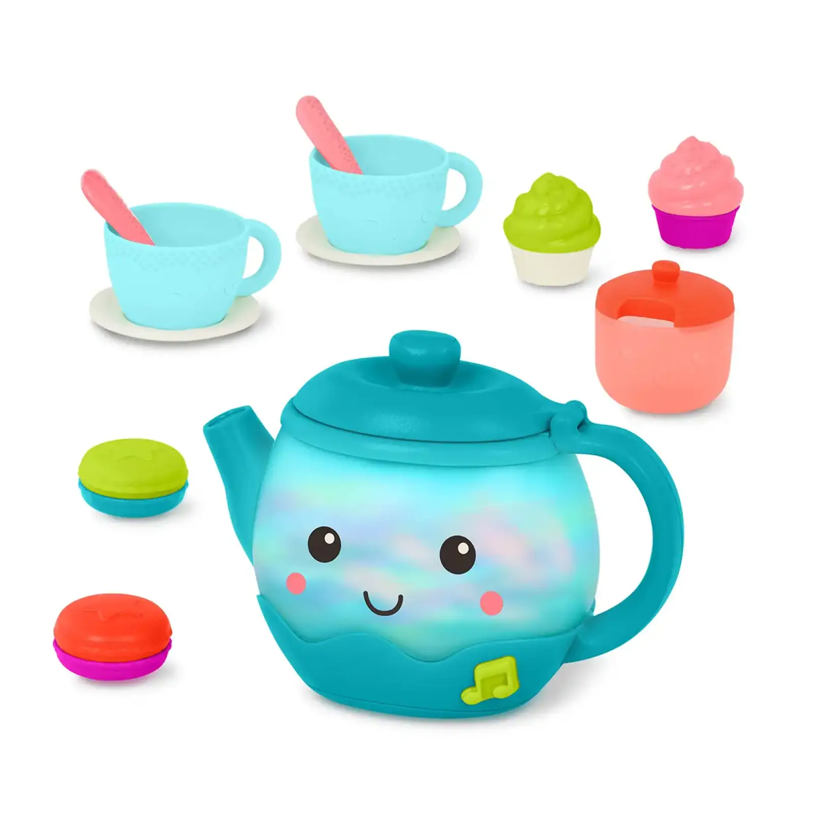 Игровой набор – МУЗЫКАЛЬНОЕ ЧАЕПИТИЕ (17 предметов, свет, звук) Battat (BX4522Z)